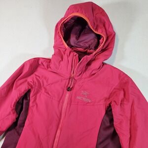 Arcteryx Jacket Atom LT Hoody Women Sz S Insulated Pink Magenta Outdoor